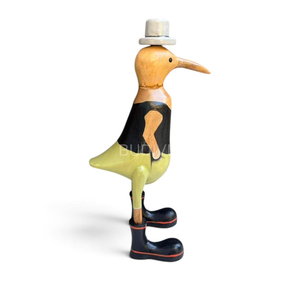 Sculpture d'oiseau kiwi en racine de bambou, ornement artisanal fantaisiste pour étagères, bureaux et décoration intérieure - Product Image 1