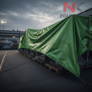 Feuille de PVC multicouche ignifuge Go Paulin pour la construction industrielle, usage extérieur, robuste, imperméable, 200 g/m², certifiée CE, Inde - Product Image 2