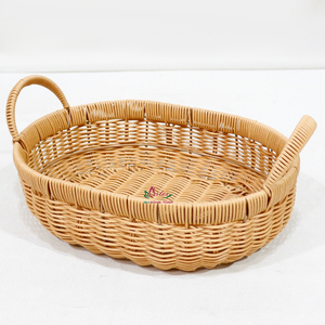 Cesta de almacenamiento de plástico ecológica con asas, producto sostenible para lavandería, cocina, hogar y oficina - Product Image 4