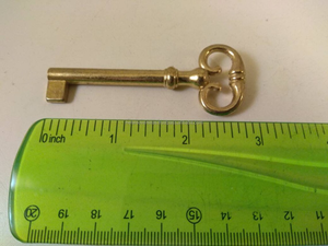 Llavero de Campana Estilo Náutico con Llave de Esqueleto de Latón Vintage, de Alta Calidad, Lujo Ligero, para Proyectos de Manualidades de Acción de Gracias y Joyería - Product Image 2