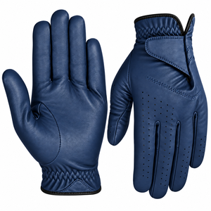 Guantes de Golf de Piel Cabretta de Alta Calidad con Logotipo Personalizado, para Mano Izquierda, Unisex, Duraderos, Nuevo Diseño, Material Transpirable, Antideslizantes, con Cierre de Gancho y Bucle - Product Image 4
