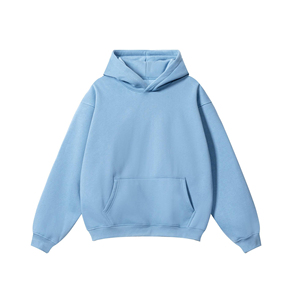 Sweat-shirt à capuche unisexe surdimensionné, couleur unie, coton French Terry, design décontracté avec poche, style automne, coupe classique - Product Image 3
