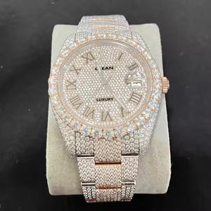 Refined Luxury <b>Mens</b> Watch with Moissanite Brilliance Classic Quartz Watch for Corporate & Evening Wear - Product Image 1