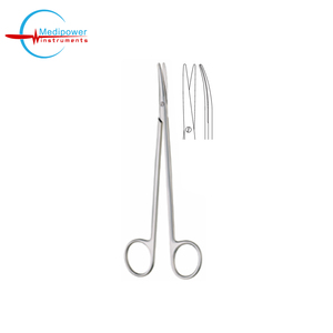 Tijeras de disección Toennis Adson de grado médico, 18 cm, rectas y curvas, equipo quirúrgico - Product Image 4