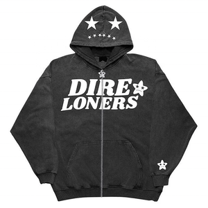 OEM-Conjunto de Sudadera con capucha para hombre, 50 algodón, poliéster, manga larga, estampado, talla grande, negro, venta al por mayor - Product Image 1