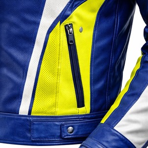 Chaqueta de Cuero para Motociclismo de Alta Calidad, Personalizada, Resistente al Viento, Transpirable, Unisex, para Adultos, con Protección, Venta al Por Mayor en EE. UU., OEM - Product Image 5