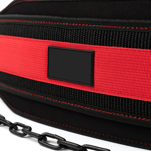 synthetic leather new Weight Lifting Dipping <b>Belt</b> Dip <b>Chain</b> Pull Ups - Product Image 5