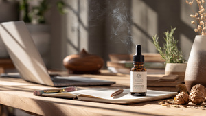 Raw Bergamot & Lavender Pure Essential Oil Blend 100% Pure Steam Distilled Custom Logo Bulk <b>Dropper</b> <b>Bottle</b> for Spa & Wellness - Product Image 2