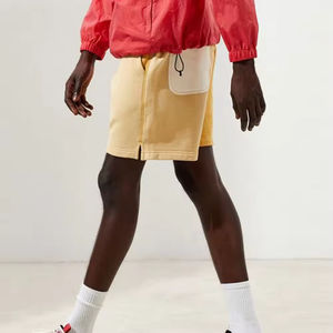 กางเกงขาสั้นเทอร์รี่ผ้าฝ้ายลำลองสไตล์สตรีทแวร์สำหรับผู้ชาย ดีไซน์ล่าสุด พร้อมสีสันและลวดลายหลากหลายแบบ  ถักทอเรียบง่าย - Product Image 6