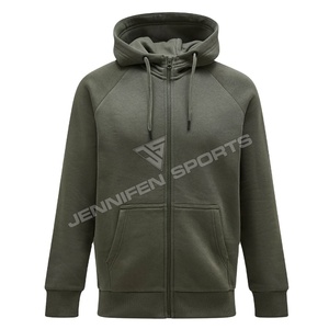 Nouveau sweat à capuche d'hiver personnalisé de haute qualité, surdimensionné, 100% coton, double fermeture éclair, polaire épaisse, respirant, séchage rapide, pour hommes - Product Image 1