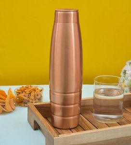 <b>Copper</b> Water <b>Bottle</b> Ayurveda Daily <b>Drinking</b> <b>Bottle</b> for Traditional Water Storage Healthy Hydration and Wellness Use - Product Image 6