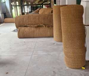 High Quality Rectangle Nature Theme Decorative COIR GEOTEX Traditional Design Multi-Functional Indoor Use Machine Made Jucor - Product Image 1