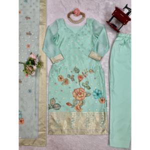 ชุดสูทผ้าแจ็คการ์ดพิมพ์ลายดิจิทัลของผู้หญิงชุดเสื้อกางเกง - Product Image 5