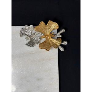 Plateau en marbre pour servir, cuisine, hôtel et restaurant, avec bouton papillon, élégant, en marbre blanc naturel, accessoire de table pour la salle à manger - Product Image 2