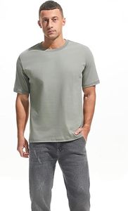 Camiseta de Manga Corta para Hombre, Corte Regular, Color Sólido, Cuello Redondo, 100% Algodón Jersey, Secado Rápido, Transpirable, Ecológica, con Ribete en Contraste - Product Image 5