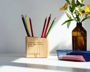 Support en bois pour accessoires de bureau en gros pour les entreprises de fournitures de bureau - Product Image 4