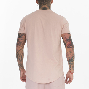 เสื้อยืดคอกลมแขนสั้นทรงปกติสีดำสำหรับผู้ชาย ผ้าเจอร์ซีย์ คุณภาพสูง ขายส่ง ผลิตจากผ้าฝ้าย 100% หนัก 260gsm เป็นมิตรต่อสิ่งแวดล้อม - Product Image 4