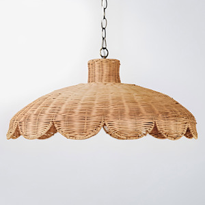 Lampes suspendues décoratives en rotin, abat-jour pour chambre d'enfant, abat-jour de plafond tissé de haute qualité - Product Image 1