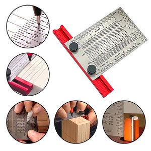 Règle en T de précision en acier inoxydable 304 avec trous de marquage micro-précis (76 mm) pour charpentiers, architectes et ingénieurs - Product Image 3