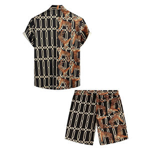 Ensemble 2 pièces streetwear homme tendance 2026 personnalisé, t-shirt respirant à manches courtes et short en maille, personnalisation Twinset - Product Image 2