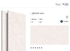 Azulejos de porcelana brillante de grado exportación moderno, de gran tamaño (800x1600, 1200x1800, 750x1500 mm) para paredes, suelos y elevaciones exteriores. - Product Image 3