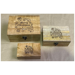 High Quality Eco-Friendly Home & Kitchen Use Luxury Design Rectangle Brown Engraved Mango <b>Wood</b> <b>Box</b> for Genuine Buyers - Product Image 1