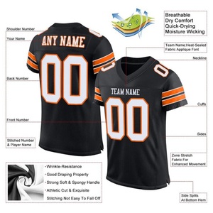 Camiseta de Fútbol Americano Sublimada Personalizada, Ropa Deportiva Estampada para Jugadores, Aficionados y el Espíritu del Equipo - Product Image 4