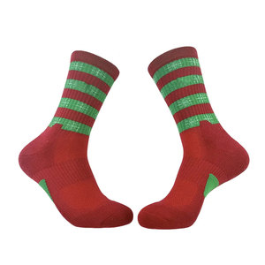White Crew Basketball <b>Socks</b> With Black Stripes Breathable Cotton Adult Sports <b>Socks</b> Summer Regular Style - Product Image 5