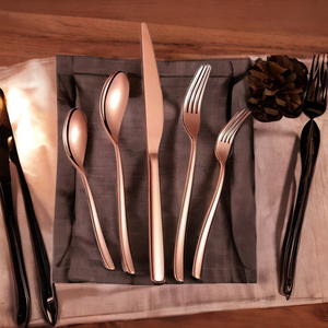 Luxury Stainless Steel Flatware <b>Set</b> High Mirror Polish Dishwasher Safe Fork Knife Spoon Wedding Cutlery At <b>Cheap</b> Price - Product Image 6