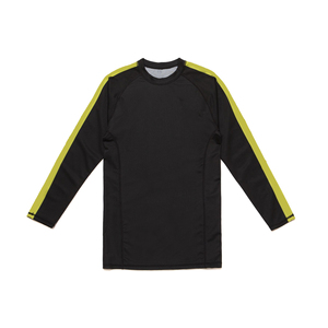 T-shirt de compression à manches longues pour homme, noir et turquoise, à séchage rapide, pour entraînement MMA, style ajusté, adulte - Product Image 2