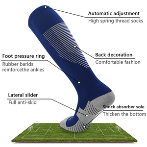 Knee High Football <b>Socks</b> Green Striped Breathable Spandex <b>Polyester</b> Adults Soccer Sports <b>Socks</b> Summer Regular Style Soccer <b>Socks</b> - Product Image 3