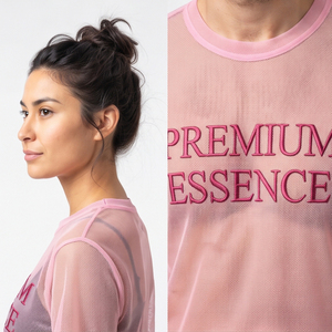 Lightweight Breathable See Through Tops Sheer <b>Mesh</b> Sexy T <b>Shirts</b> Transparent Fashion Casual See Through Embroidery Tee <b>Shirt</b> - Product Image 3