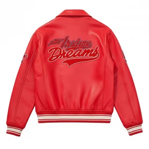 Chaqueta Avirex de Cuero con Bordado de Alta Calidad, Diferentes Colores Disponibles, Tallas Personalizadas, Chaqueta de Cuero de Ensueño en Oferta para Unisex - Product Image 6
