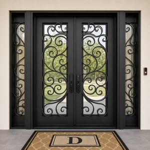 Puertas Exteriores de Hierro Forjado de Lujo: Puertas de Entrada Hechas a Mano y Personalizadas para Entradas de Hogares Elegantes, Seguras y Atemporales - Product Image 4