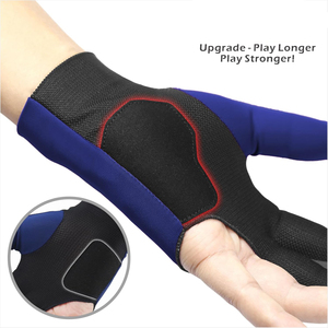 Guantes de Snooker Profesionales de Dos Dedos con Palma Texturizada de Silicona, Dorso Transpirable de Poliéster y Cierre de Velcro - Product Image 4
