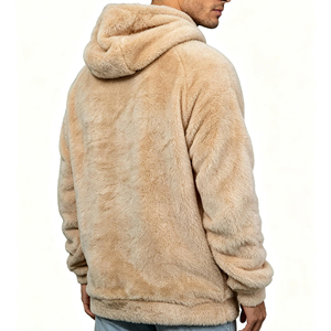 Sweat à capuche unisexe en polaire Sherpa personnalisé, chaud et doux, pour l'hiver, style streetwear décontracté, imprimé, 100 % coton biologique - Product Image 5