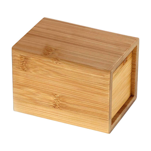 Porte-stylos en bois naturel, organiseur de bureau en bois, conteneur de papeterie personnalisé avec logo, carré, hexagonal, cylindrique pour le bureau et la maison - Product Image 3