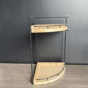 Hot Sale Double Tier Metal Wall Mounted Kitchen <b>Storage</b> <b>Rack</b> for Spice <b>Bottles</b> Utensils and Daily Essentials Available For sale - Product Image 1