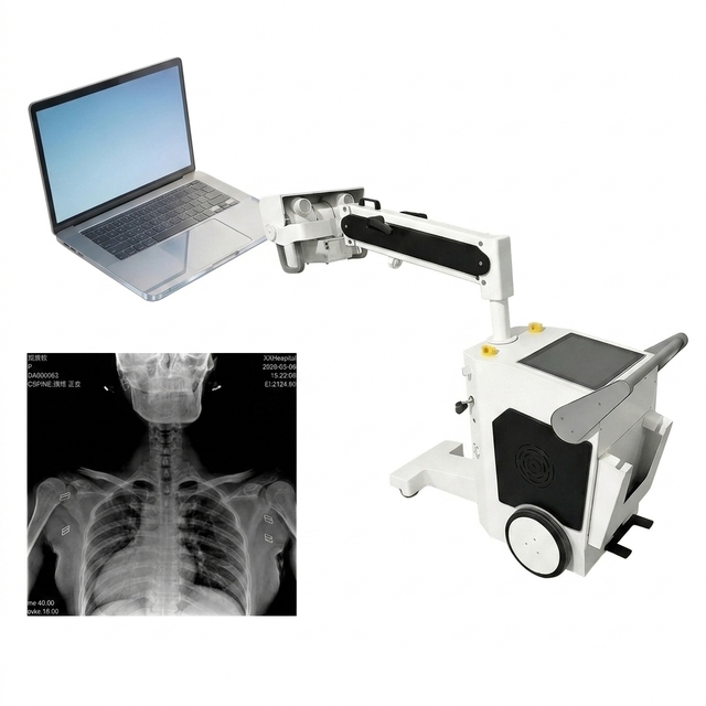 50kW 32kW Mobile Medical Digital X-Ray Machine High Frequency DR Xray Price Equipment Diagnostic Device for Vet Hospital