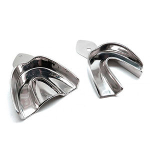 Plateaux d'empreinte dentaire en acier inoxydable de qualité supérieure, légers et réfléchissants, pour instruments de prothèse dentaire, vente en gros - Product Image 3