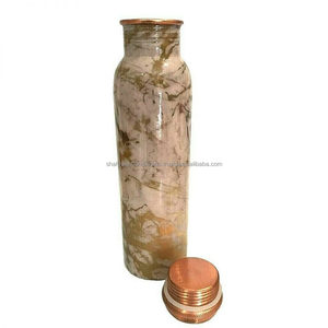Bouteille d'eau en cuivre martelée avec avantages pour la santé Protection avancée contre les fuites et Joint moins - Product Image 2