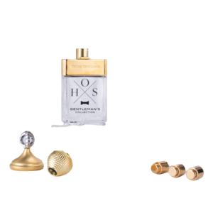 ขวดน้ำหอมโลหะผสมสังกะสีแบบปรับแต่งได้พร้อมฝาปั๊มสเปรย์ - Product Image 1