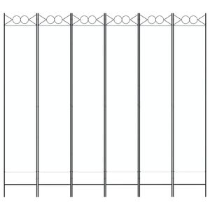 ฉากกั้นห้องผ้า 6 แผง สีขาว ขนาด 94.5"x86.6" พร้อมฉากกั้น - Product Image 3