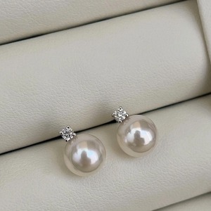 Pendientes de Perlas de Agua Dulce Delicadas Aurora de Alta Calidad Estilo Daifei, Plata S925, Moda para Uso Diario, 8-11 mm - Product Image 2