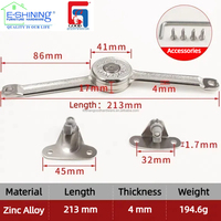 Charnière de porte de placard réglable à fermeture douce en acier allié de zinc nickelé, capacité de charge de 6 kg, pour portes de cuisine et de placards