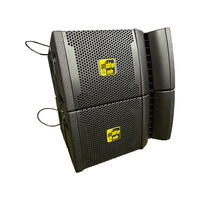 Haut-parleur professionnel compact à ligne active, aimant néodyme, 400W mono, diaphragme en alliage de titane, boîtier en contreplaqué de bouleau, pour installation au sol