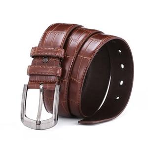 Épingle d'affaires de ceinture en cuir de vache classique de haute qualité personnalisable pour boucle Style réglable avec matériau en acier - Product Image 3