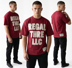 T-shirt Homme Personnalisé Brodé Effet Vieilli – Style Urbain Tendance - Product Image 6