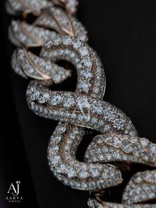 <b>Iced</b> <b>Out</b> Hip Hop Cuban Link Moissanite Necklace with Claw Setting VVS Brilliant Cut Rhodium Plated <b>Chain</b> Jewelry for Party Gift - Product Image 4