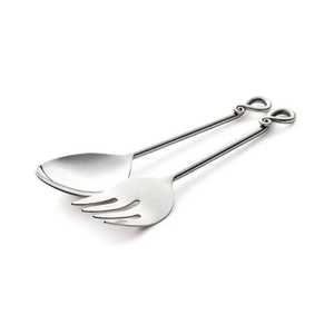 Ensemble de couverts en acier inoxydable de haute qualité, cuillères de service pour hôtel et usage domestique, au meilleur prix, cuillères à salade de bonne qualité. - Product Image 2